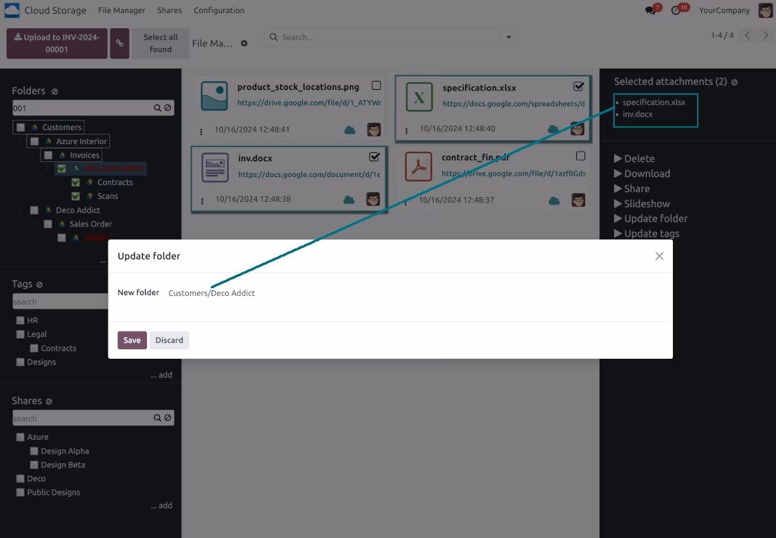 File mass update: update folder