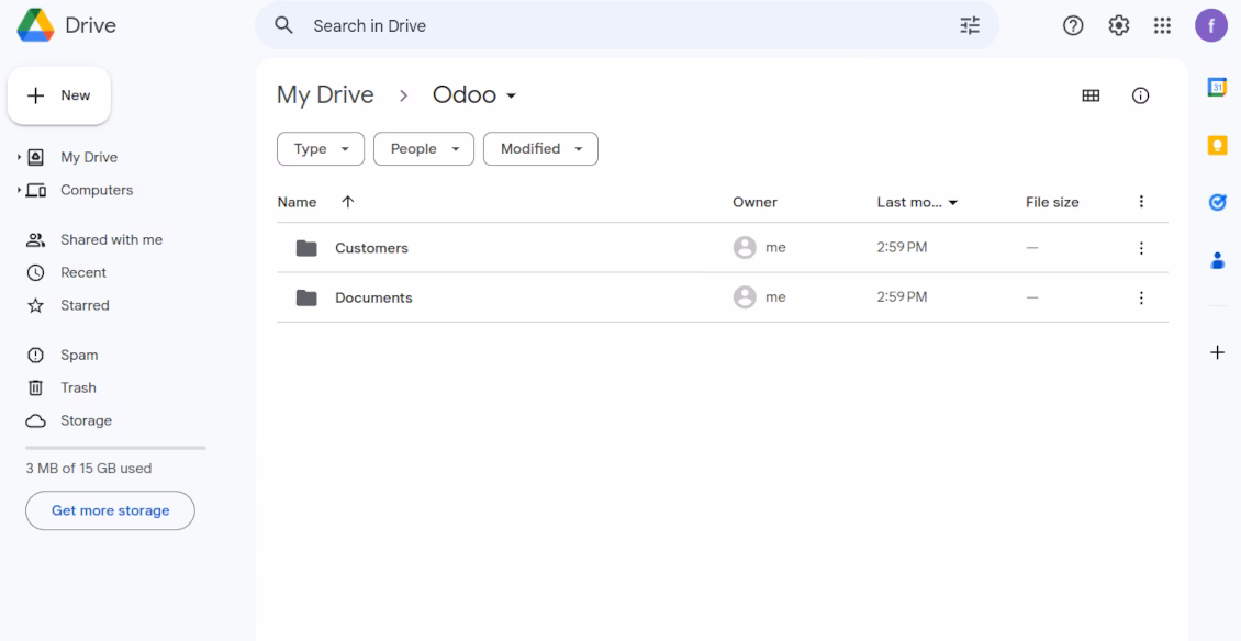 synced document management system