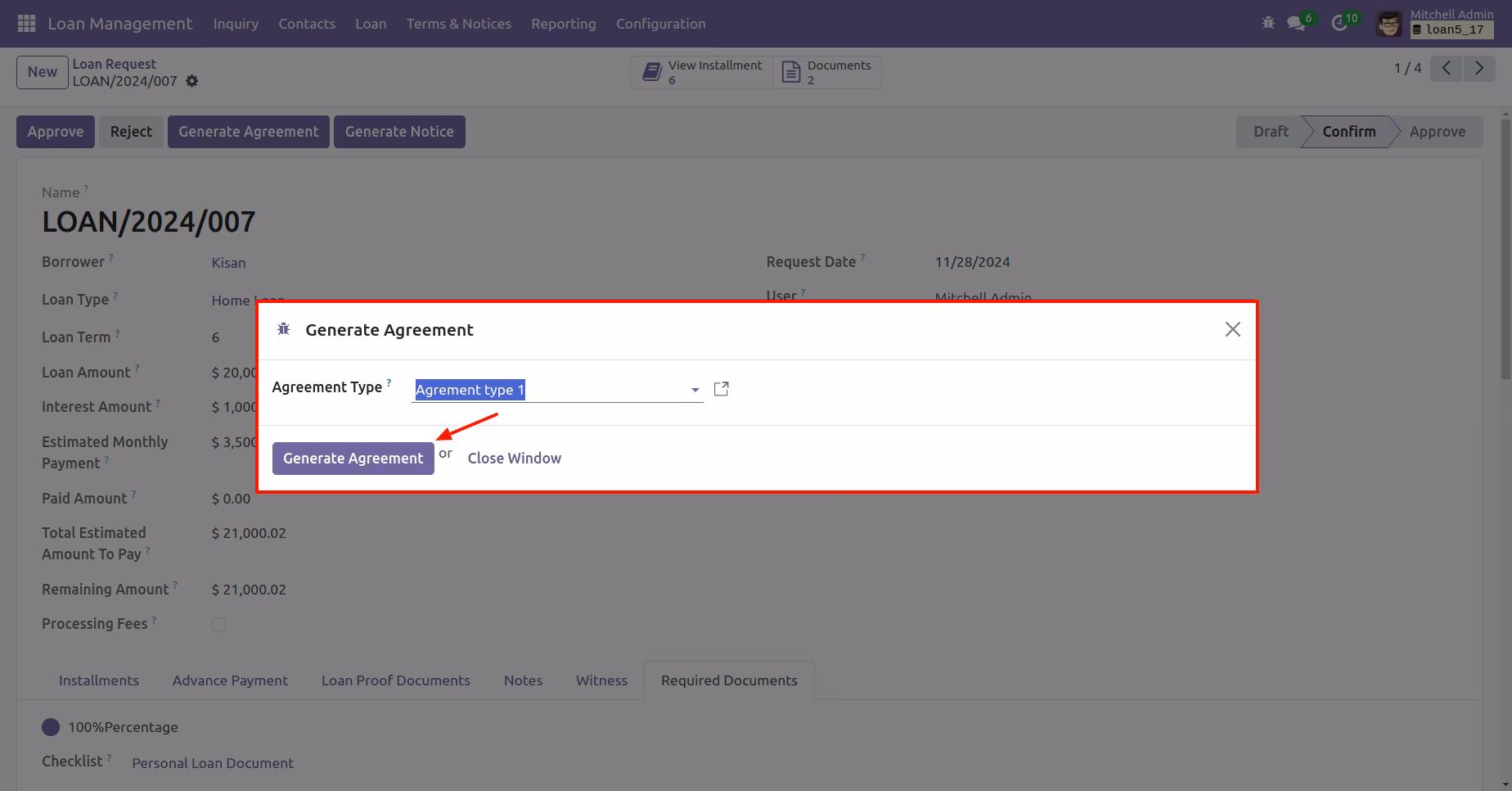 Loan Management Workflow