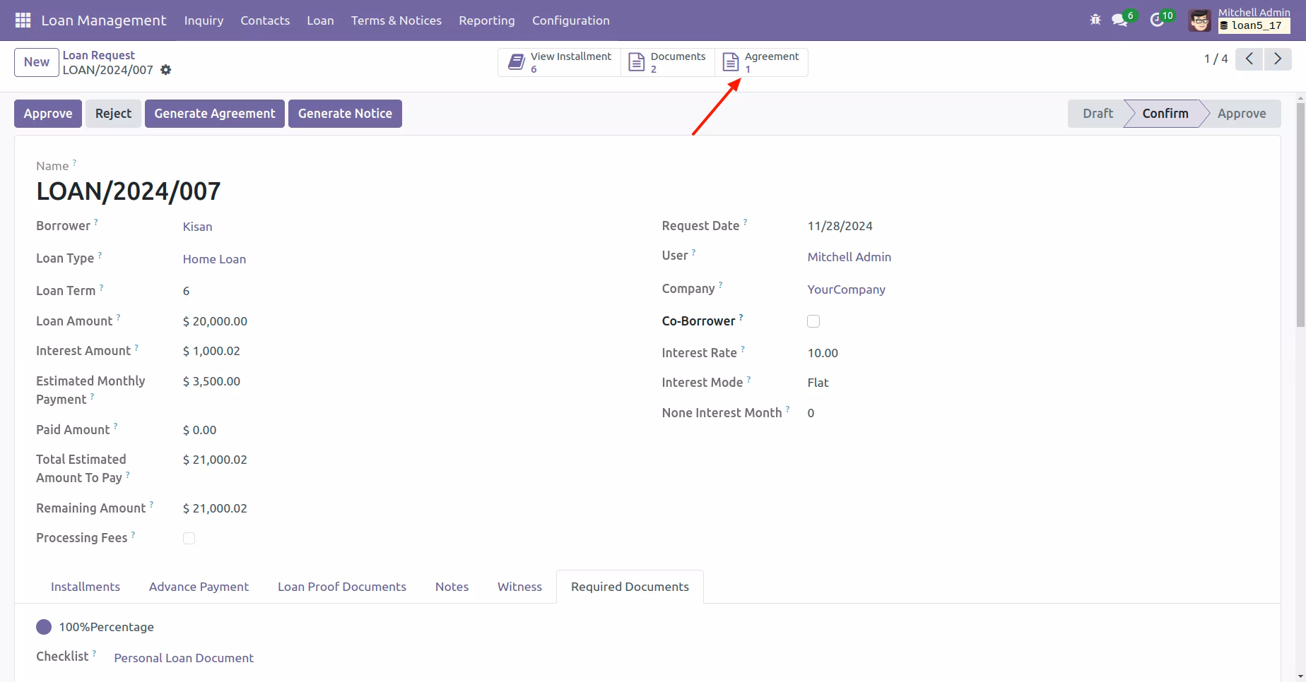 Loan Management Workflow