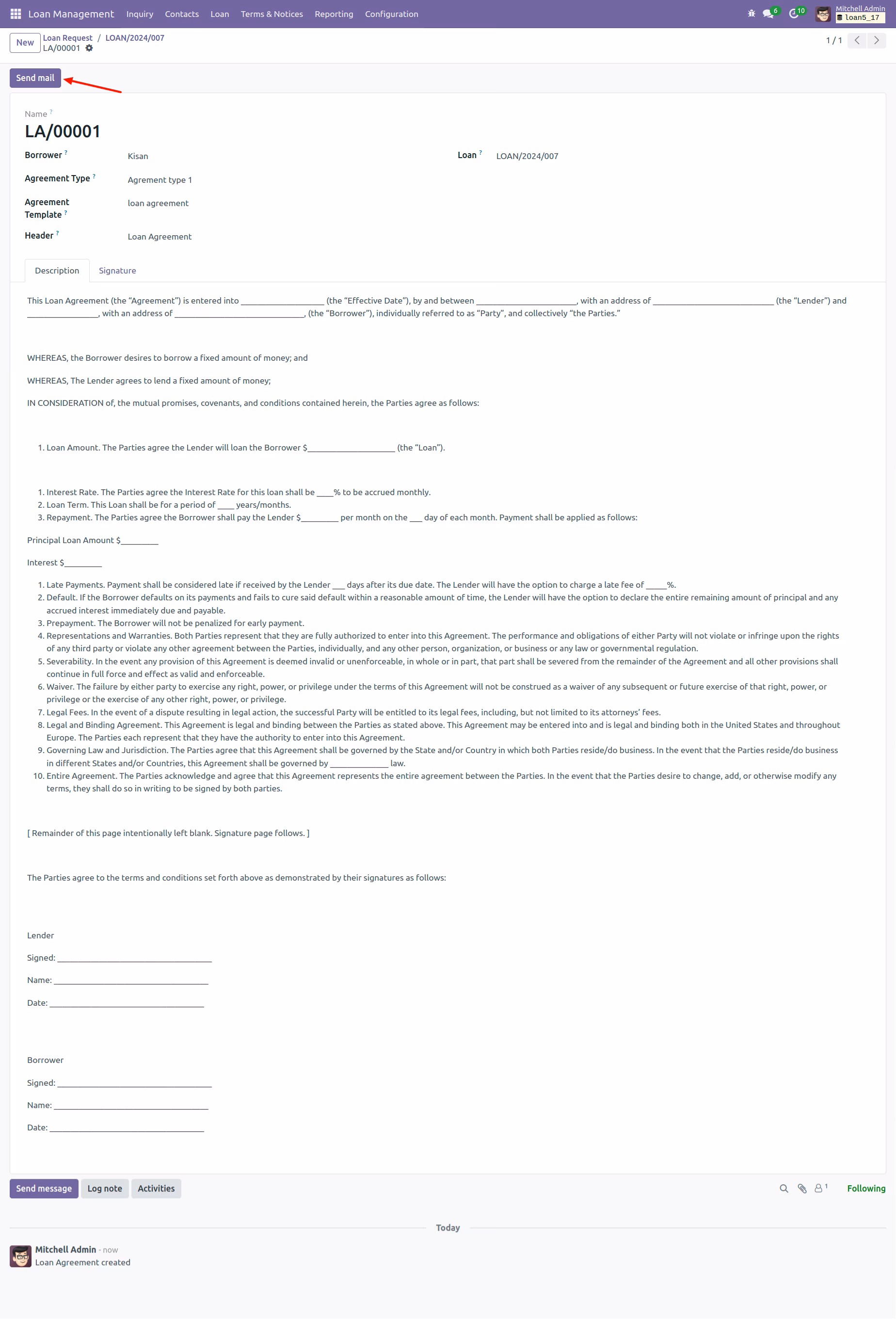 Loan Management Workflow