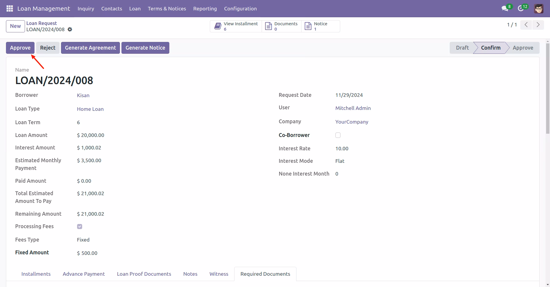 Loan Management Workflow