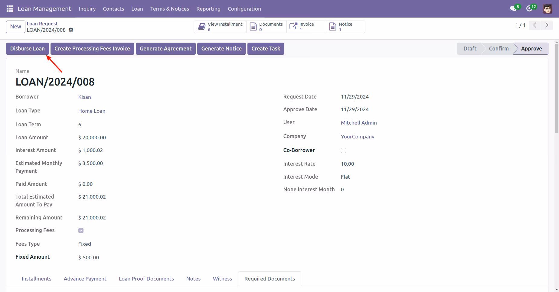Loan Management Workflow