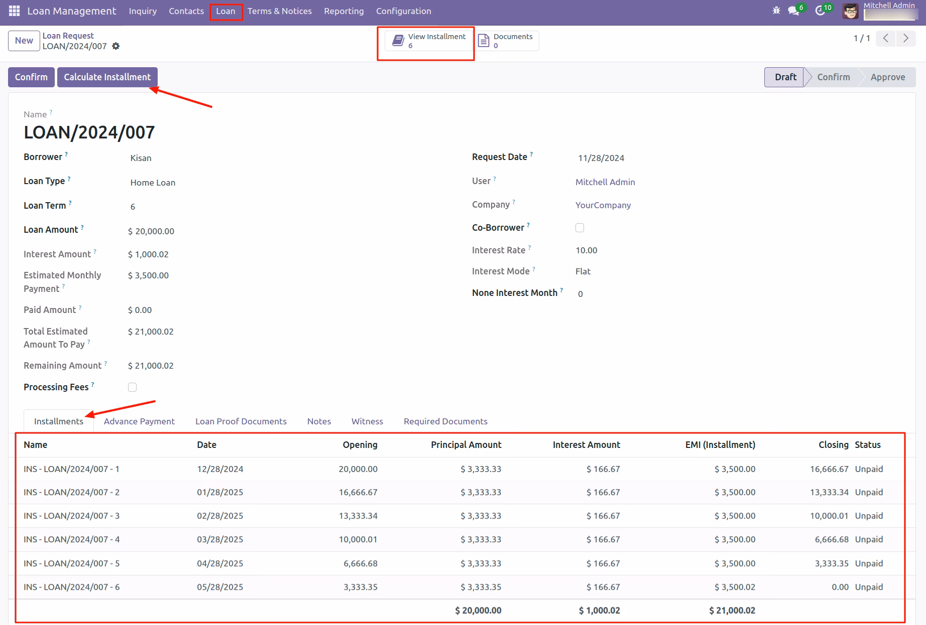 Loan Management Workflow