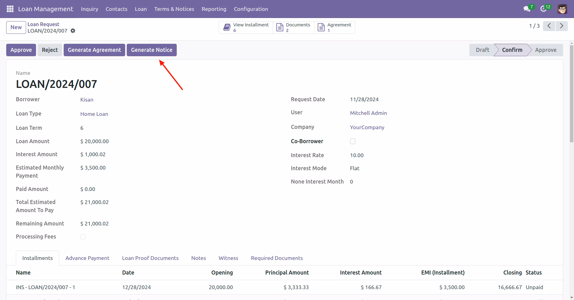 Loan Management Workflow