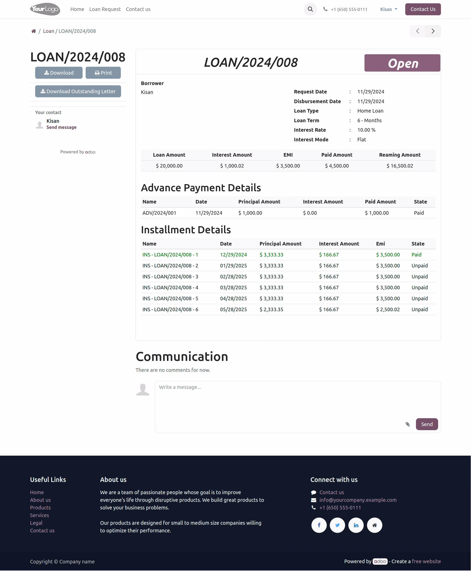 Loan Management Workflow