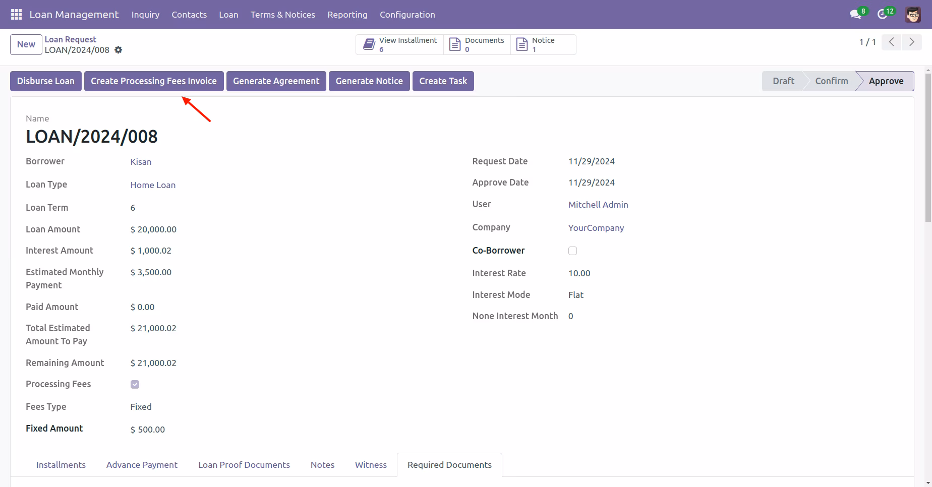 Loan Management Workflow