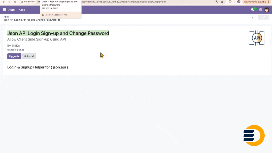 Json API Signup
