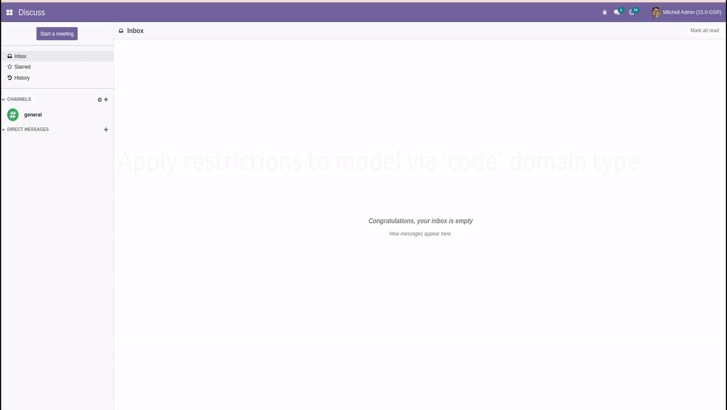restrict project