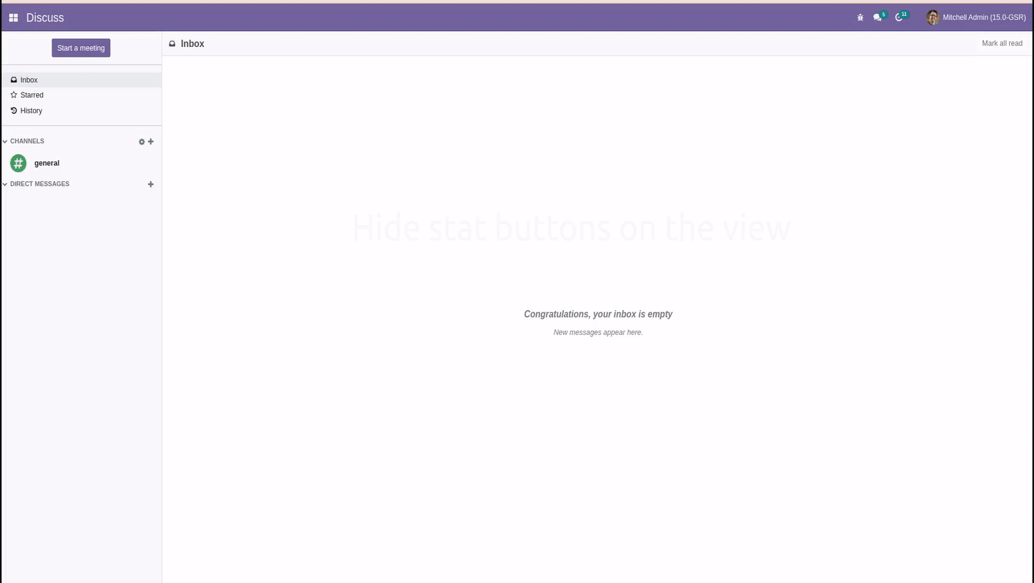 hide stat button