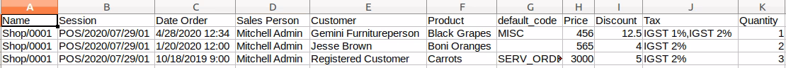 Import pos order in