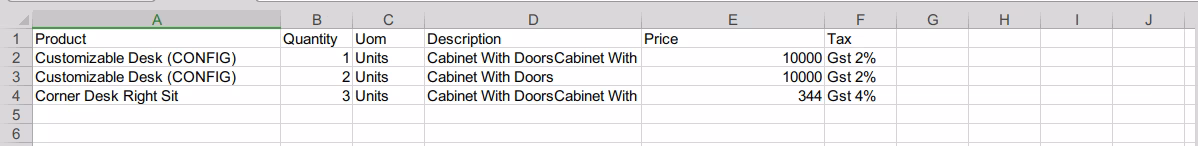 Import purchase pricelist vendor details in product from csv/excel file