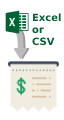 Import Bill of Material (BOM), import csv file in, Bill of Material import