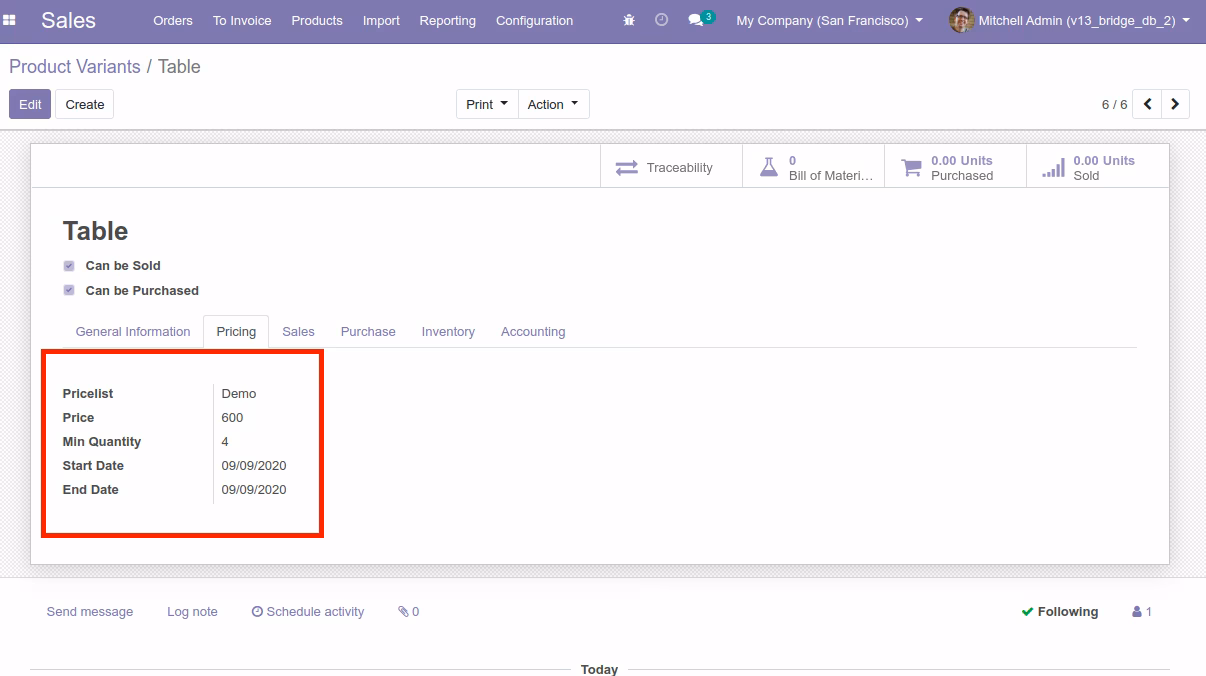 Import data from CSV/XLS file, Import Sale Price list in