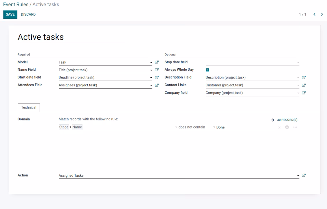 tasks shared calendar