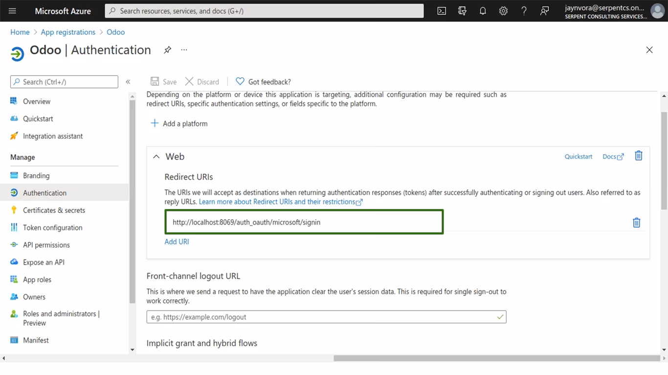 Microsoft Azure SSO Integration