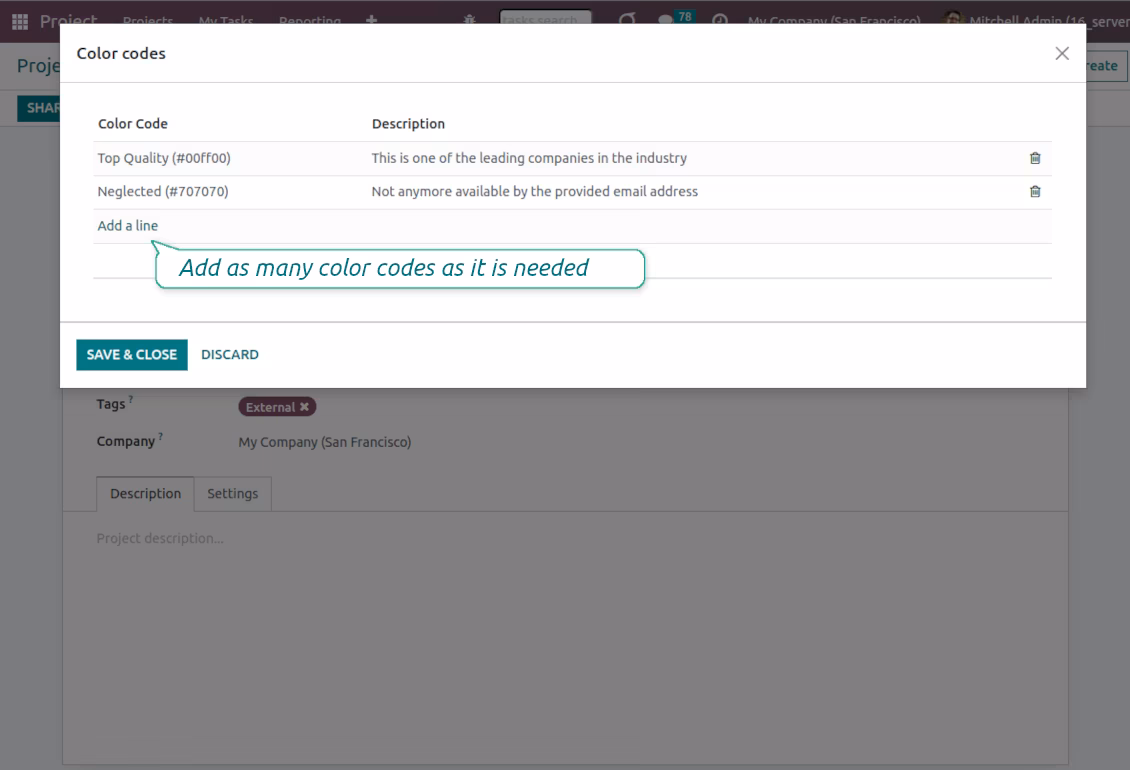 Update color code notes