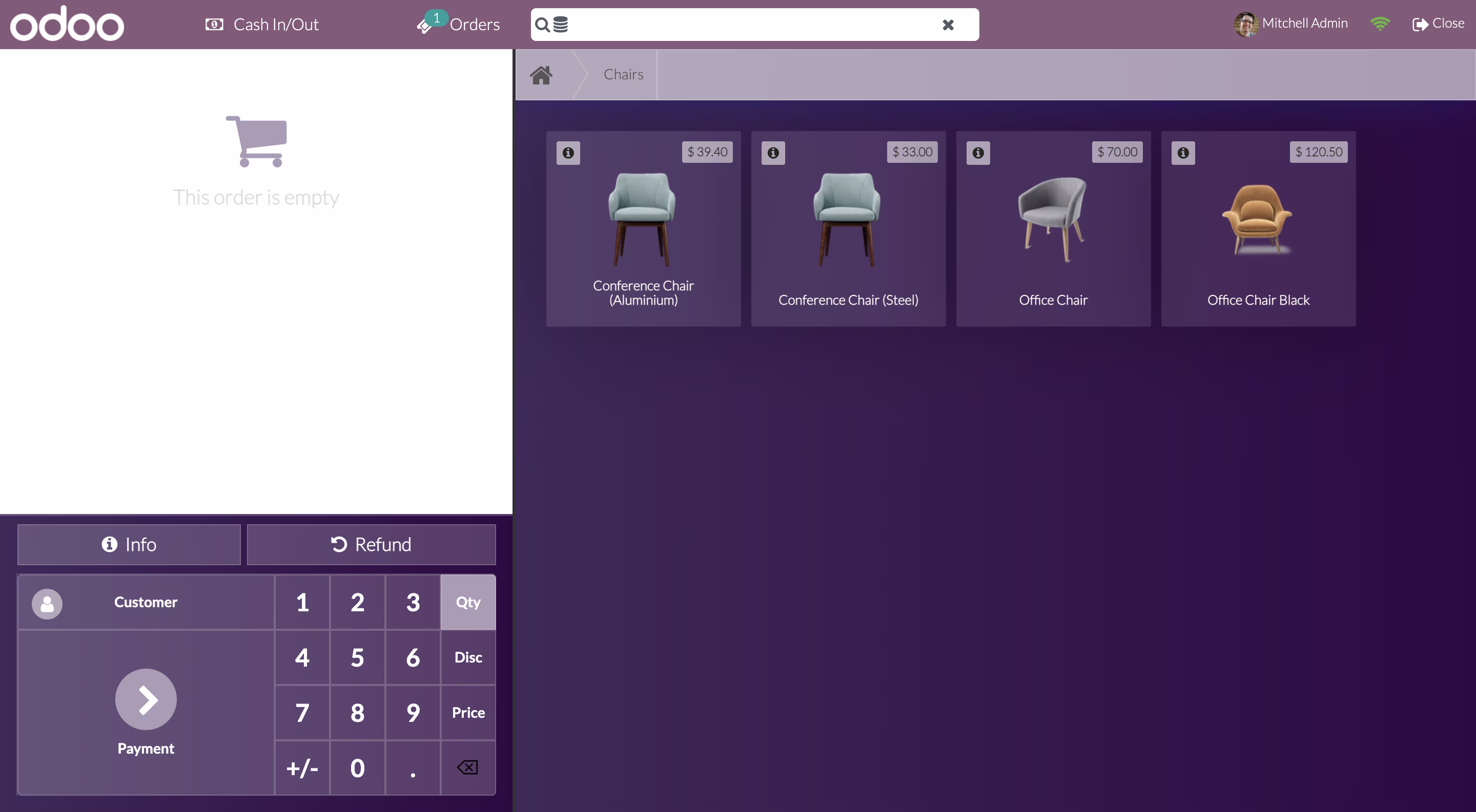 80's Purple Odoo POS Theme