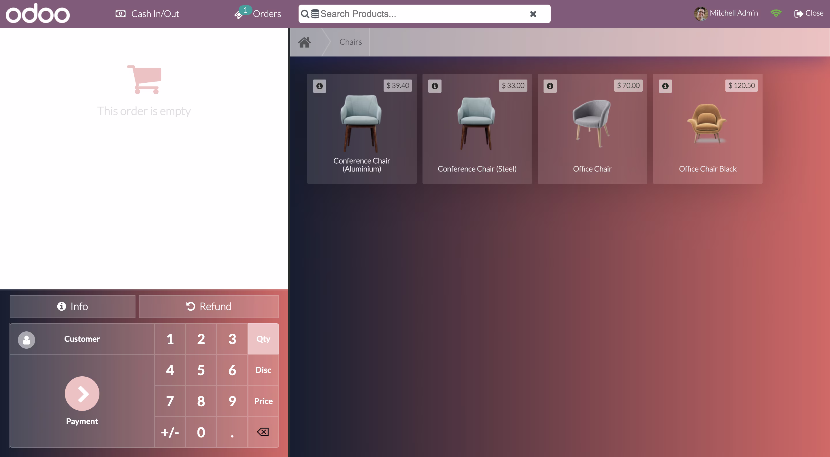 Dark Shine Odoo POS Theme
