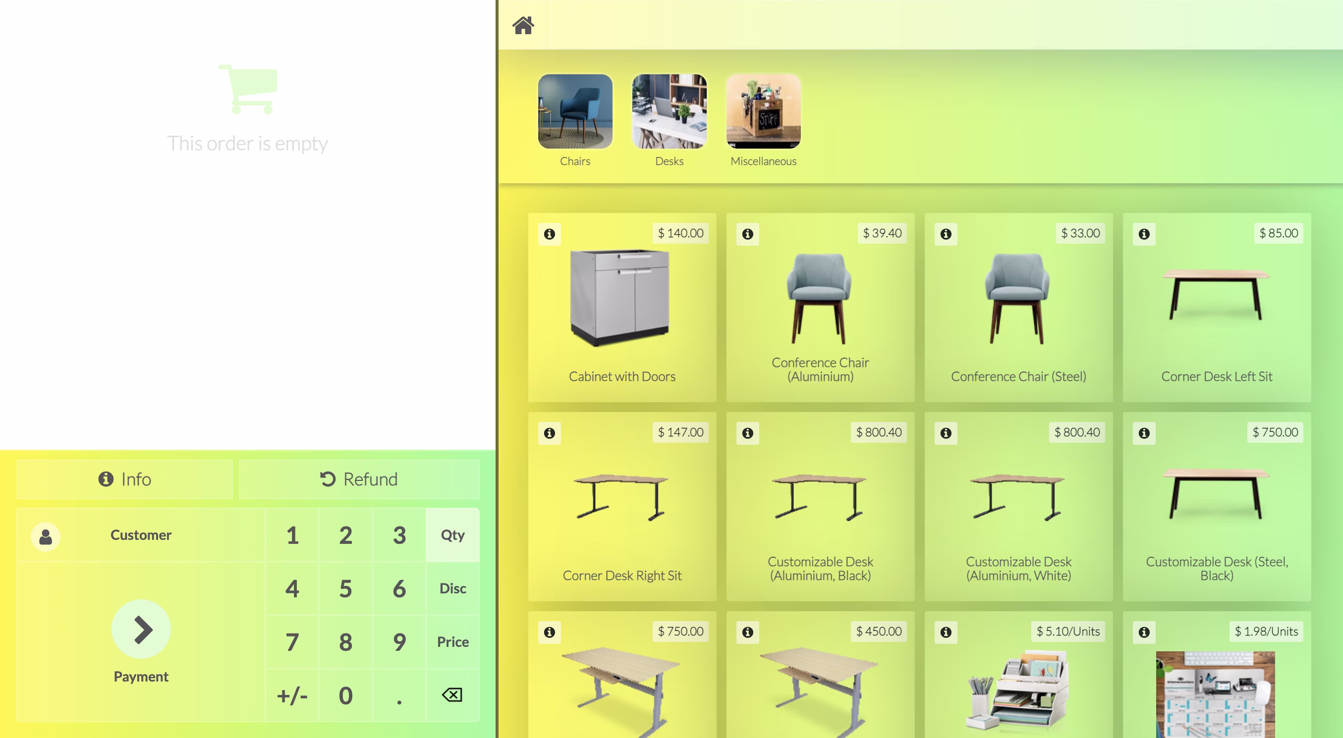 Fresh Lemon Odoo POS Theme