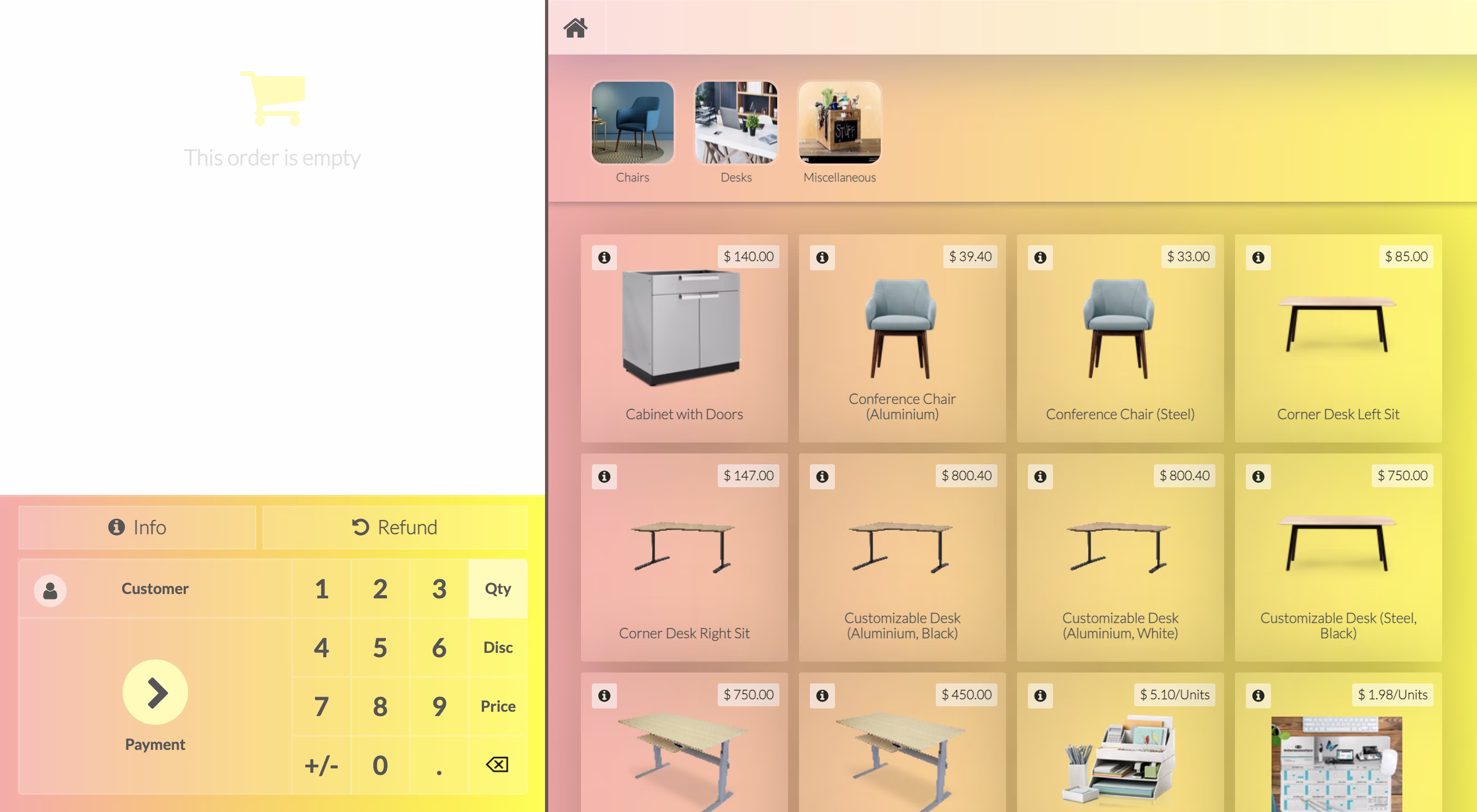 Sunshine Odoo POS Theme
