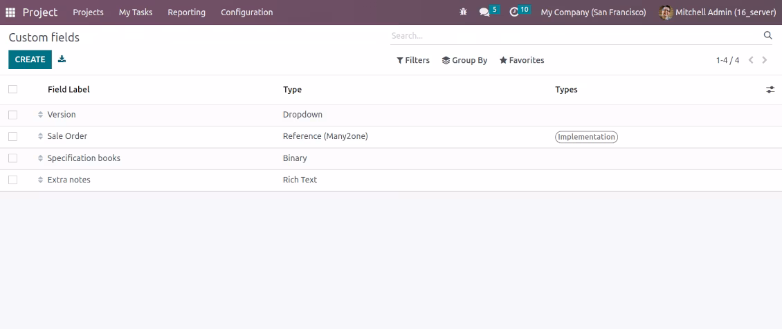 Customize properties of tasks