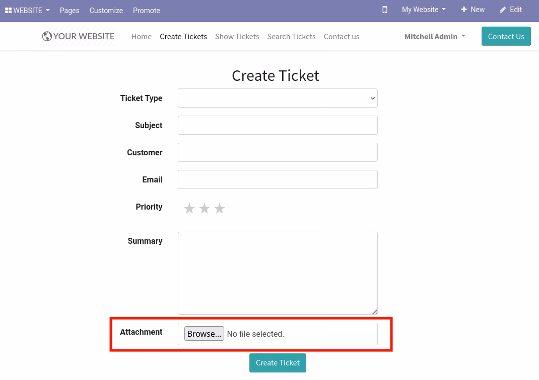 manage helpdesk ticket in 15