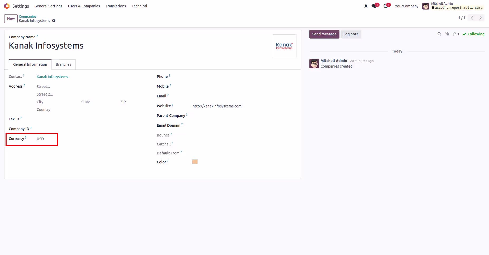 Account Reports Multi Currency