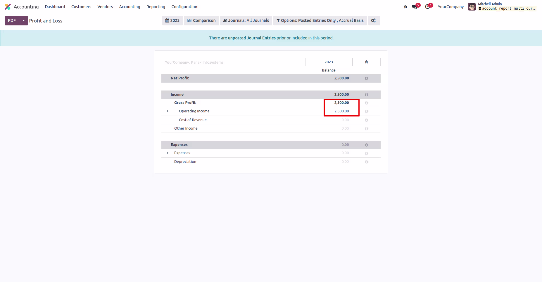 Account Reports Multi Currency