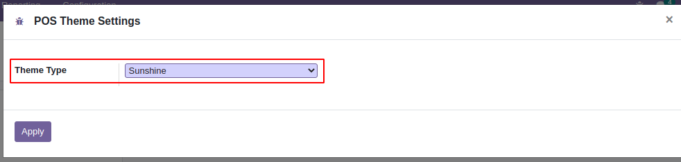POS theme config