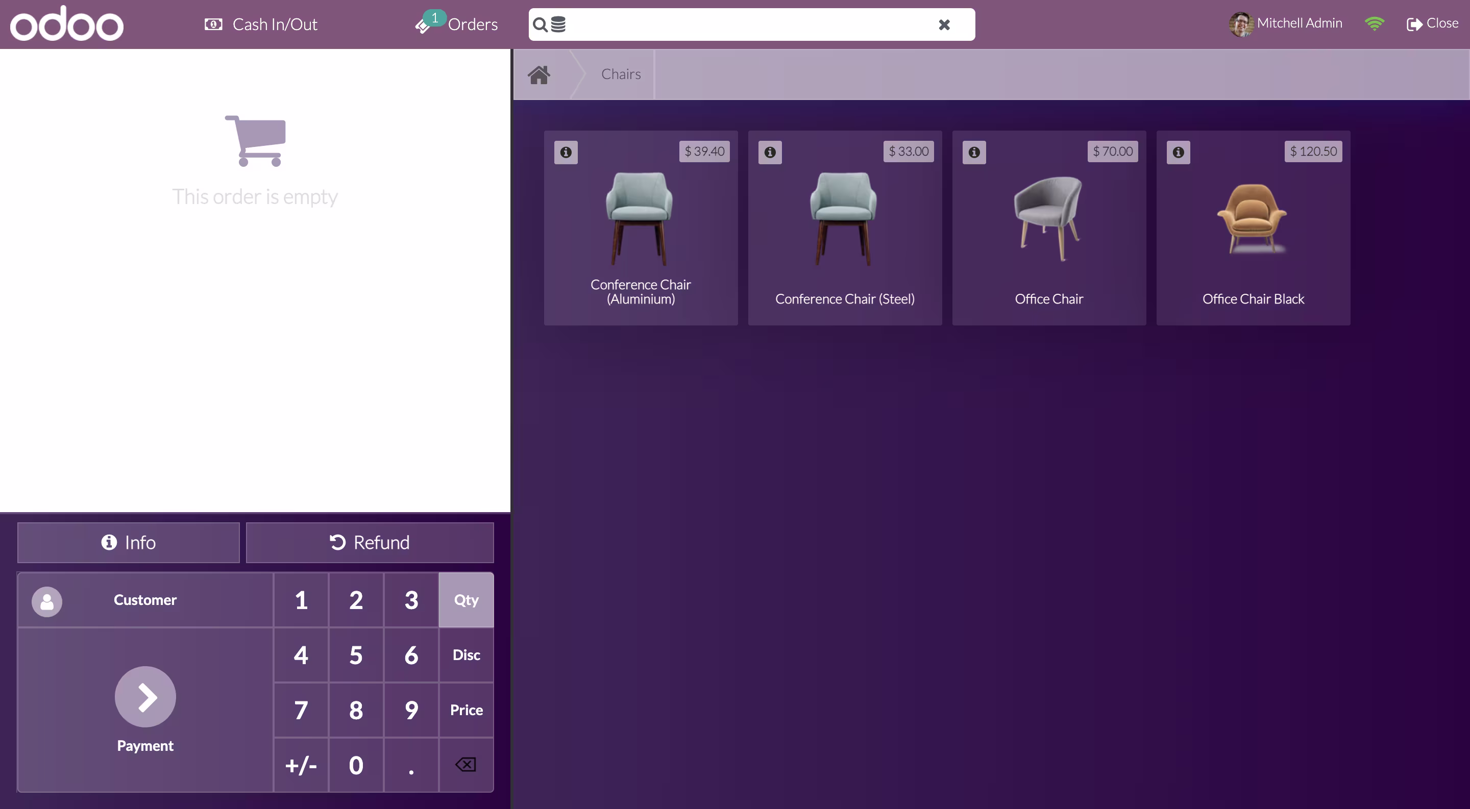 80's Purple Odoo POS Theme