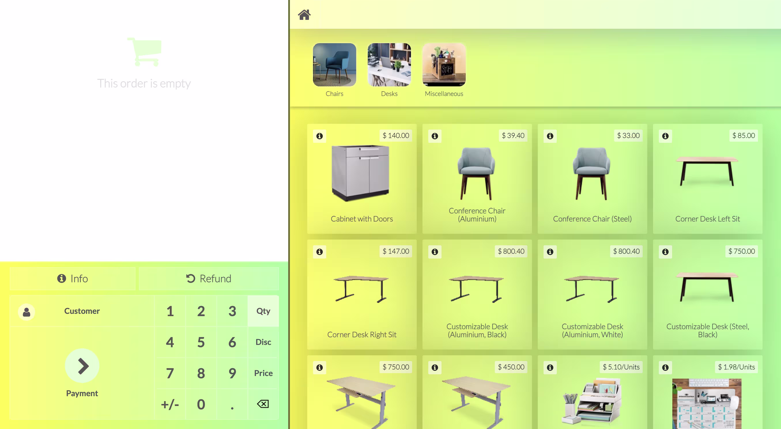 Fresh Lemon Odoo POS Theme