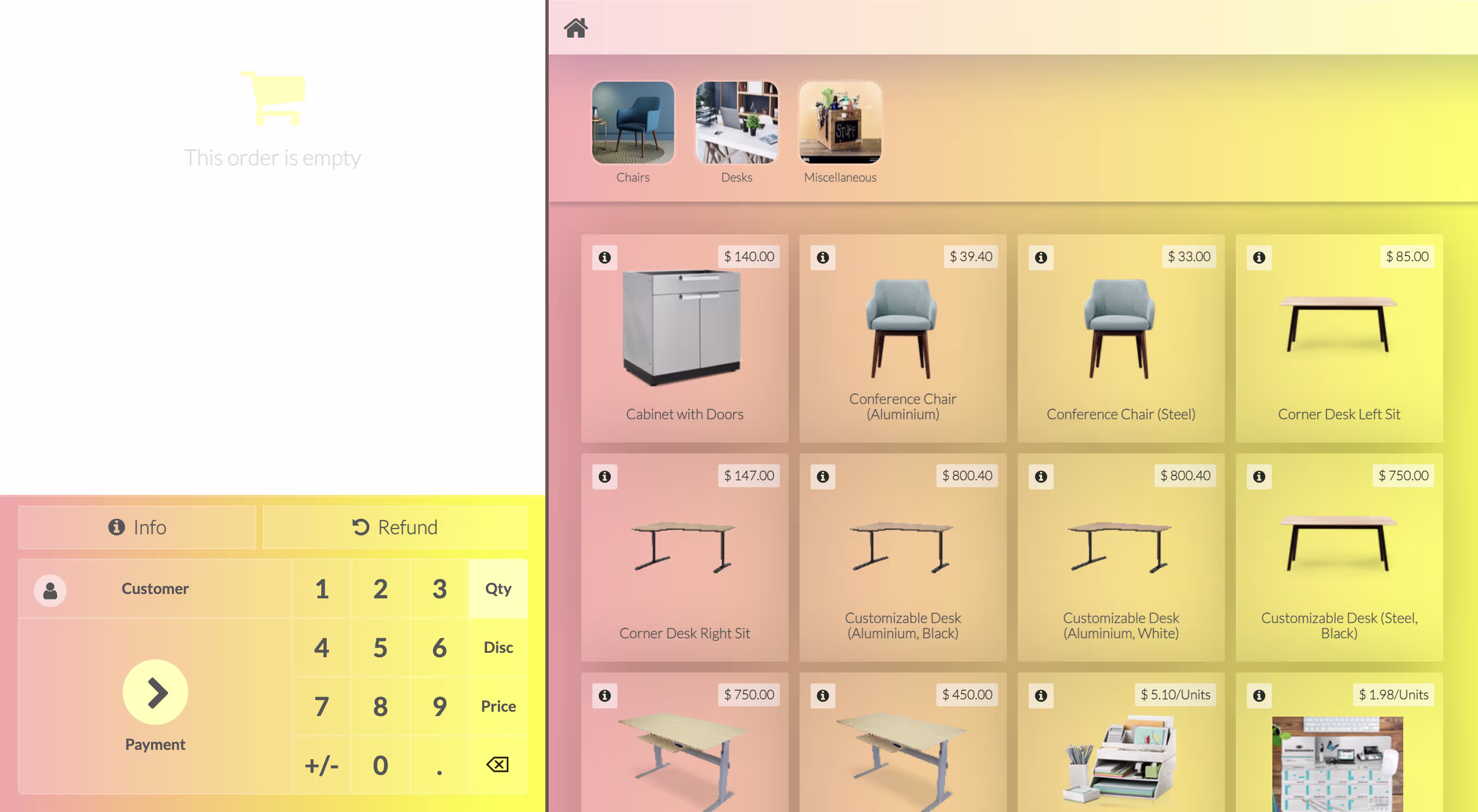 Sunshine Odoo POS Theme