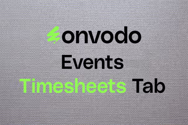 Event with Timesheets Tab