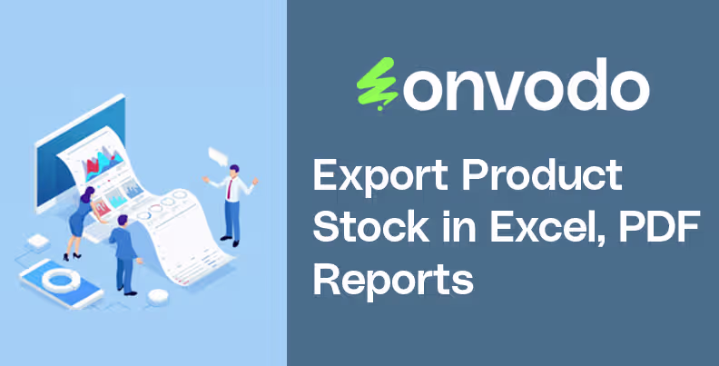 Export Product Stock in Excel, PDF Reports