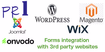 Forms integration with 3rd party websites