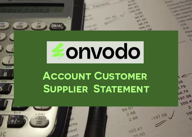 Account Customer Supplier Statement