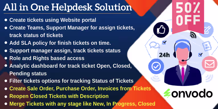 Advance Helpdesk, Website Support Ticket Management app help to Manage your Customer Supports Online