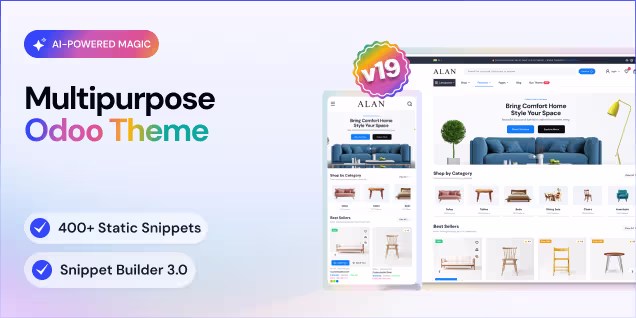Alan – Powerful eCommerce Theme with Drag-and-Drop Builder & Responsive Design