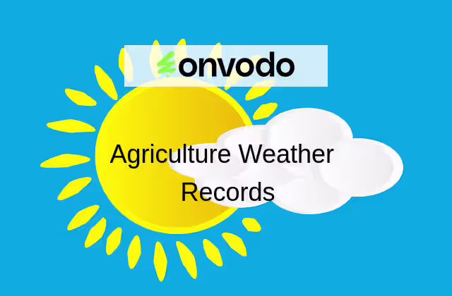 Agriculture Weather Records