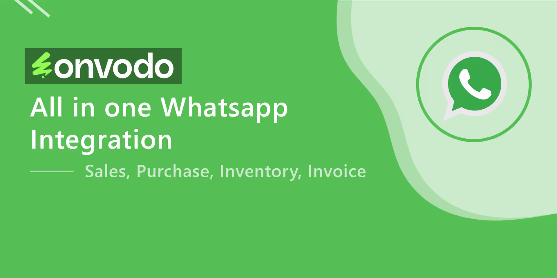 All in one WhatsApp Integration Sales, Purchase, Account and CRM