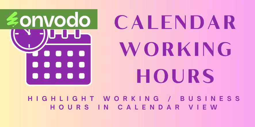 Calendar Working Hours