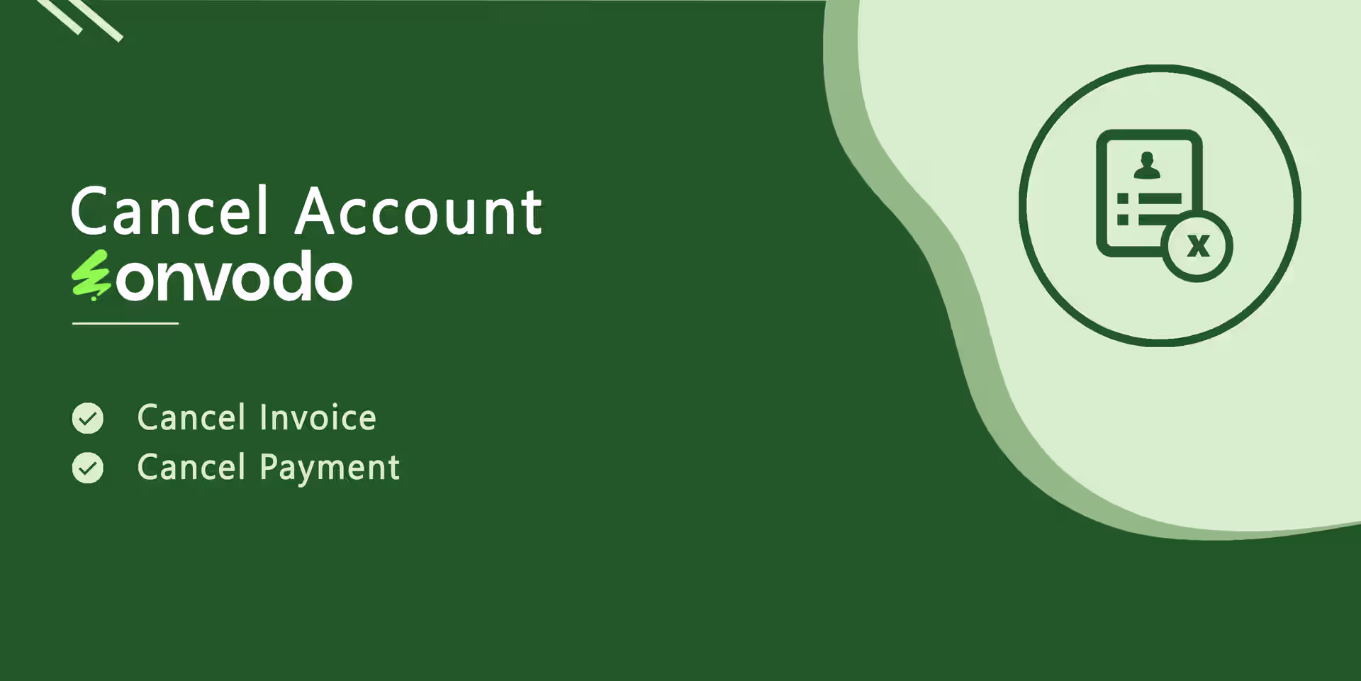 Cancel Invoice, Payment