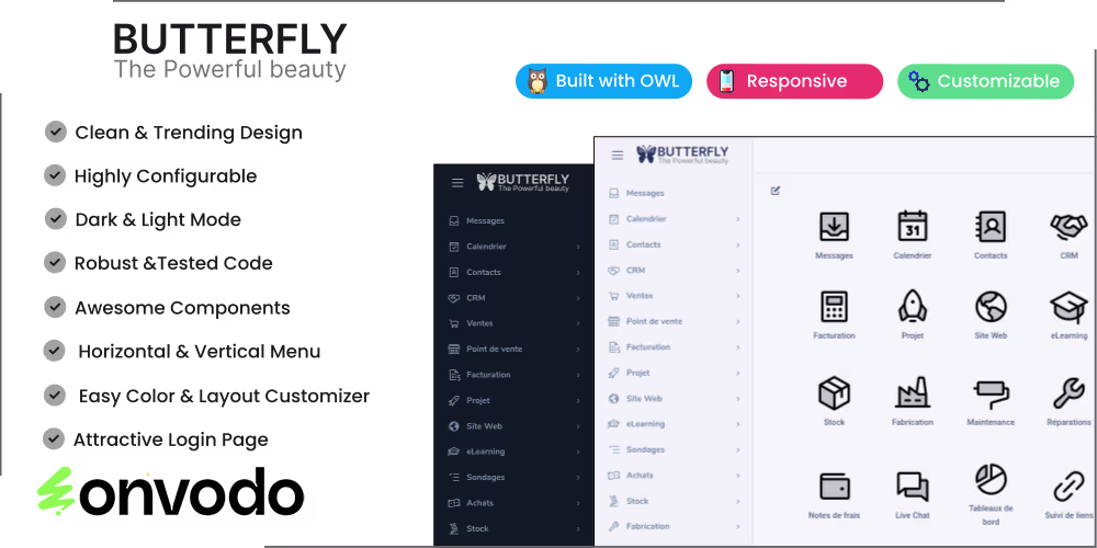 Butterfly Backend Theme