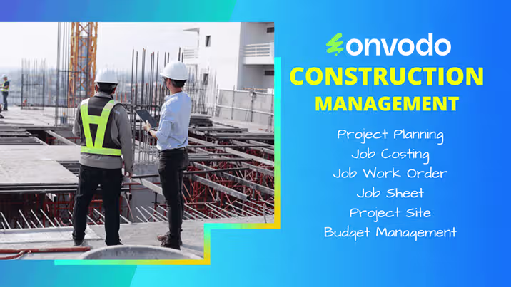 Construction Management, Job Costing, BOQ, Work Orders, RA Billing, Material Purchase Requisition