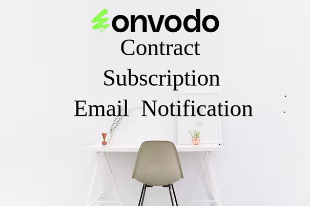 Contract Subscription Email Notification and Reminder