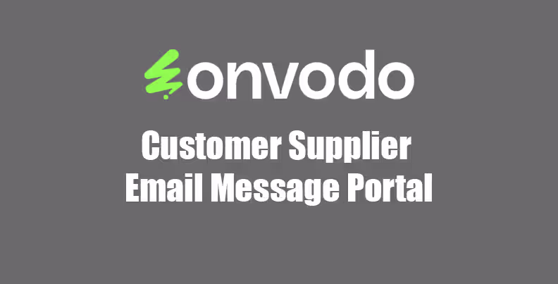 Customer Supplier Email Message Portal