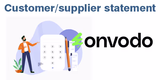 Customer supplier statement of account reports