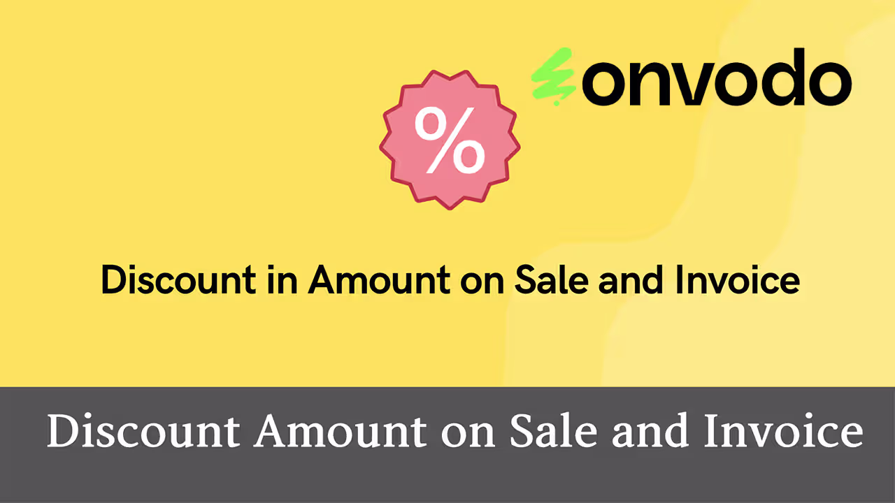 Discount in Amount | Discount Amount on Sale and Invoice