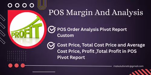 POS Margin And Analysis|POS Order Analysis Pivot Report Custom